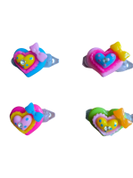 Speld hart met hartje 2 cm